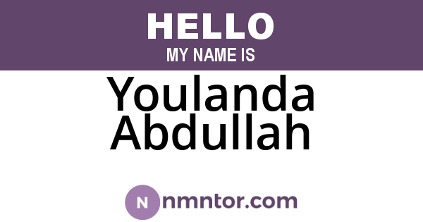Youlanda Abdullah