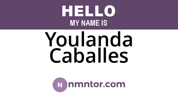 Youlanda Caballes