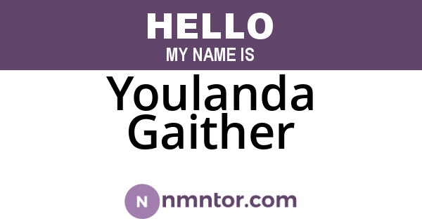Youlanda Gaither