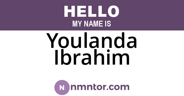 Youlanda Ibrahim