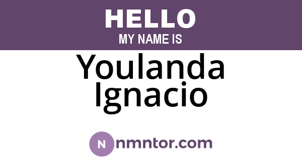 Youlanda Ignacio