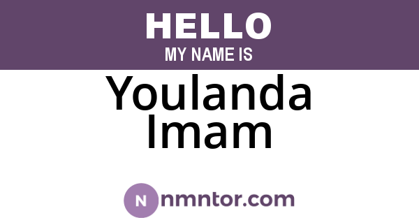 Youlanda Imam
