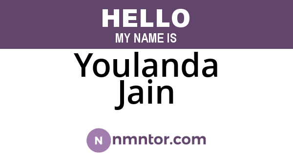 Youlanda Jain