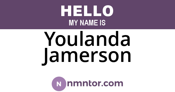 Youlanda Jamerson