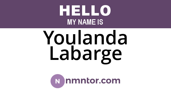 Youlanda Labarge