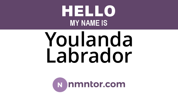 Youlanda Labrador