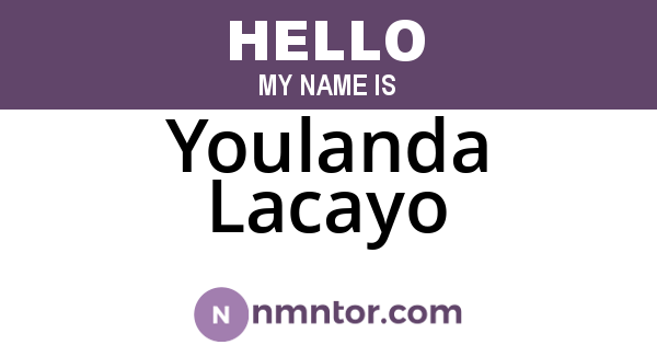 Youlanda Lacayo