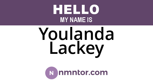 Youlanda Lackey