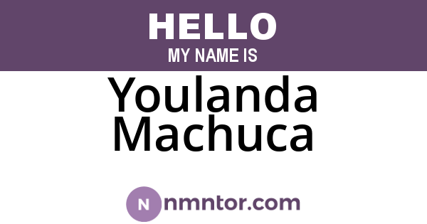 Youlanda Machuca