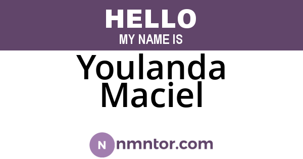 Youlanda Maciel