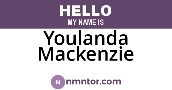 Youlanda Mackenzie