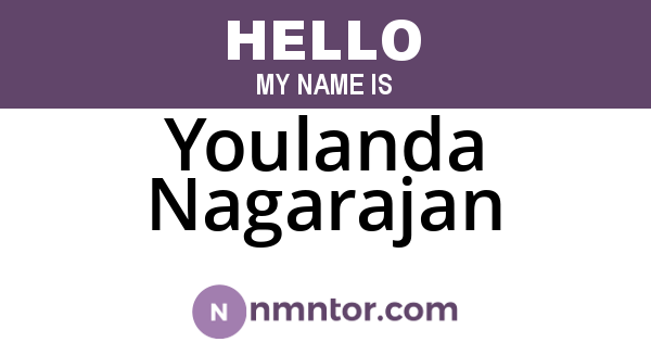 Youlanda Nagarajan