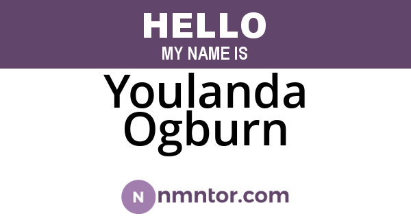 Youlanda Ogburn