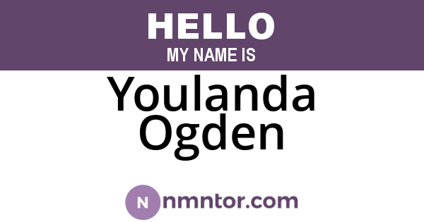 Youlanda Ogden