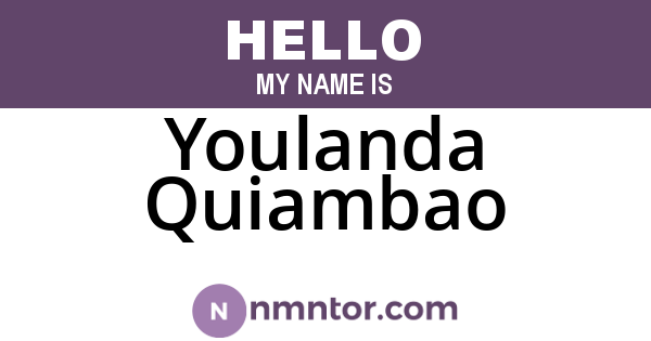 Youlanda Quiambao