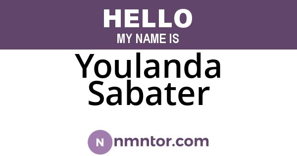 Youlanda Sabater