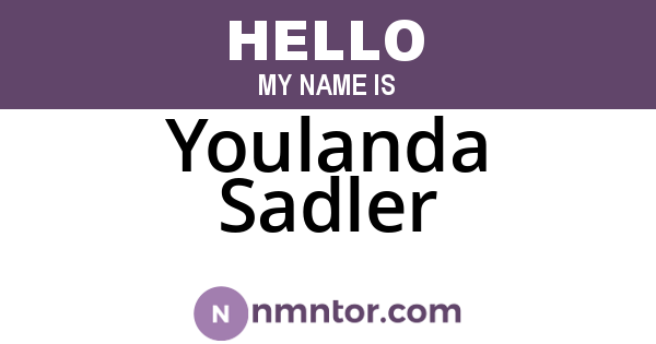 Youlanda Sadler