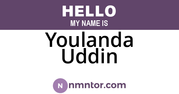 Youlanda Uddin
