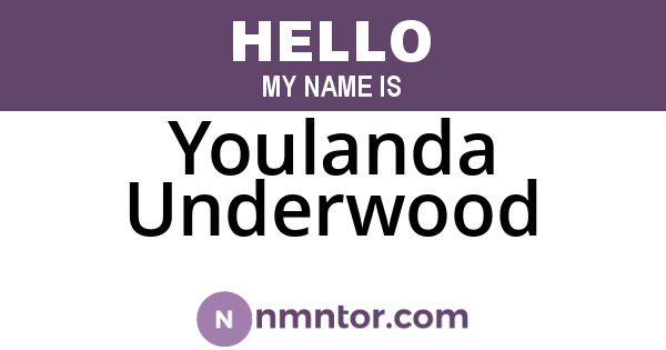 Youlanda Underwood