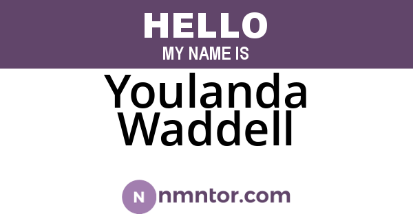 Youlanda Waddell