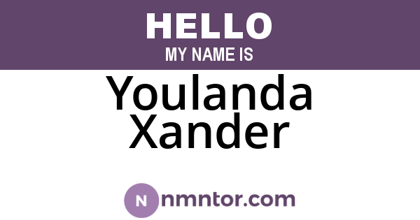 Youlanda Xander