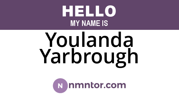 Youlanda Yarbrough