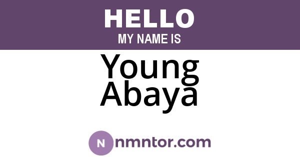 Young Abaya