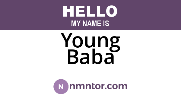 Young Baba
