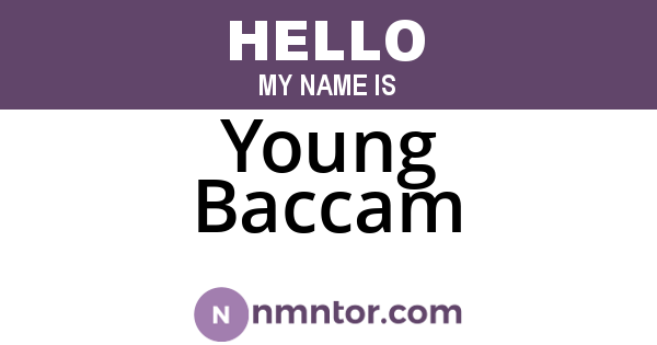Young Baccam
