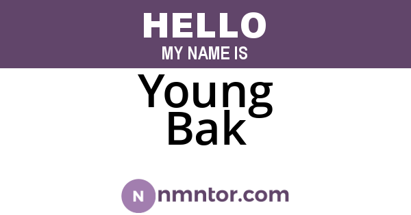 Young Bak