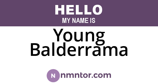 Young Balderrama