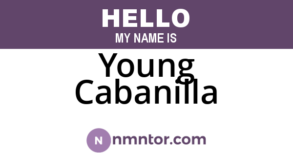 Young Cabanilla