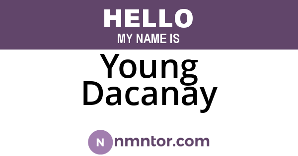 Young Dacanay