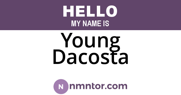 Young Dacosta