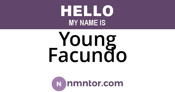 Young Facundo