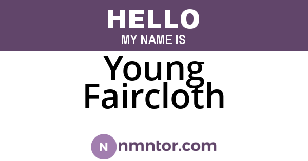 Young Faircloth