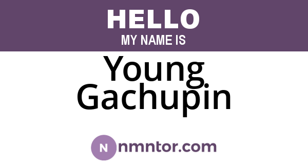 Young Gachupin