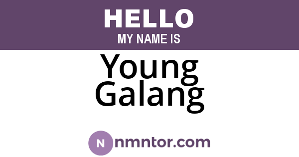 Young Galang