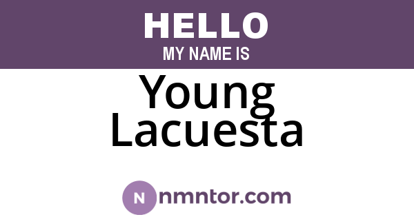 Young Lacuesta