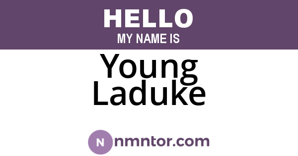 Young Laduke
