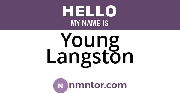 Young Langston