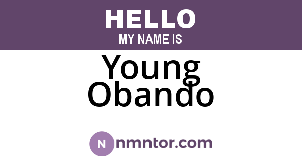 Young Obando