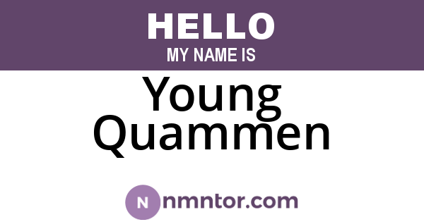 Young Quammen