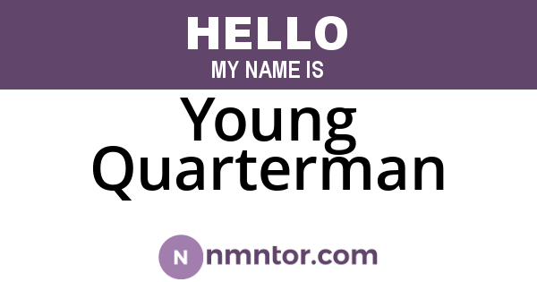 Young Quarterman