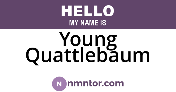 Young Quattlebaum