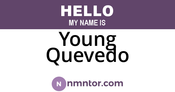 Young Quevedo