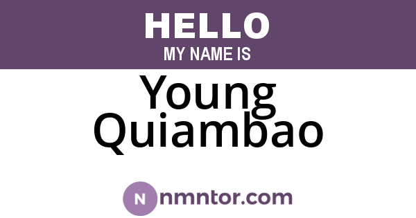 Young Quiambao