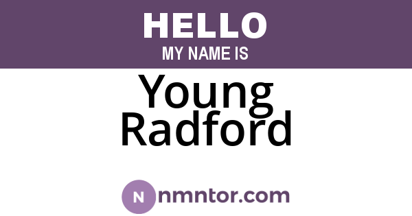 Young Radford