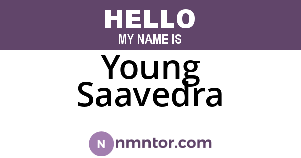 Young Saavedra