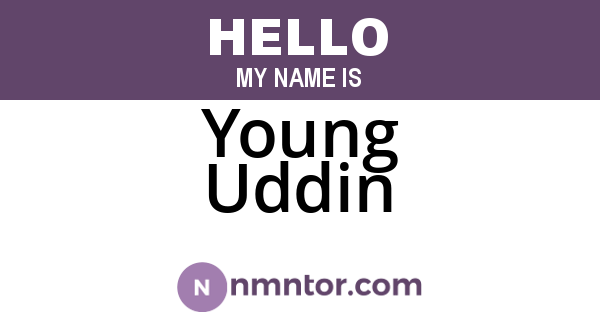 Young Uddin